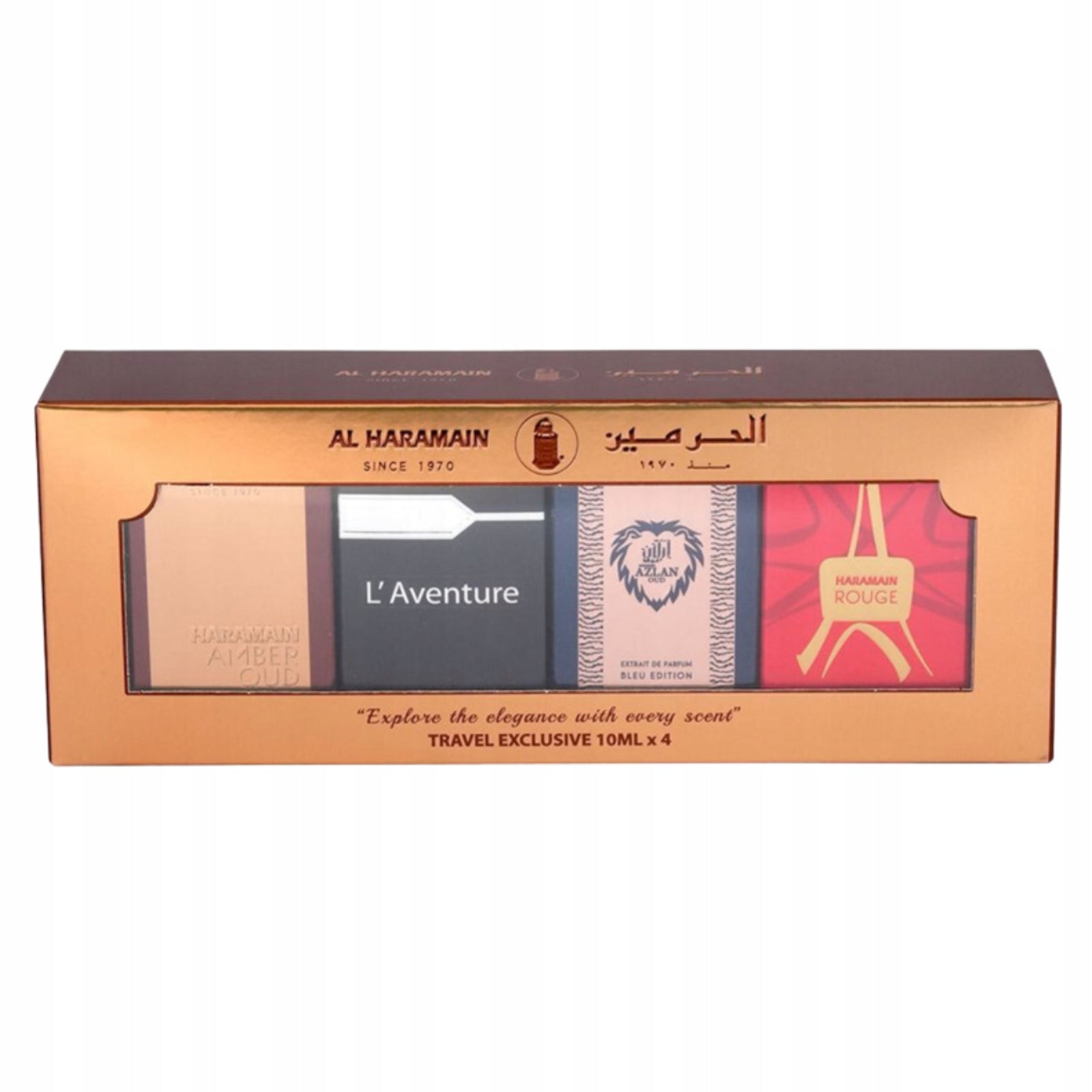Al Haramain Fragrance Gift Set elegant set of 4 perfumed waters 4x10ml