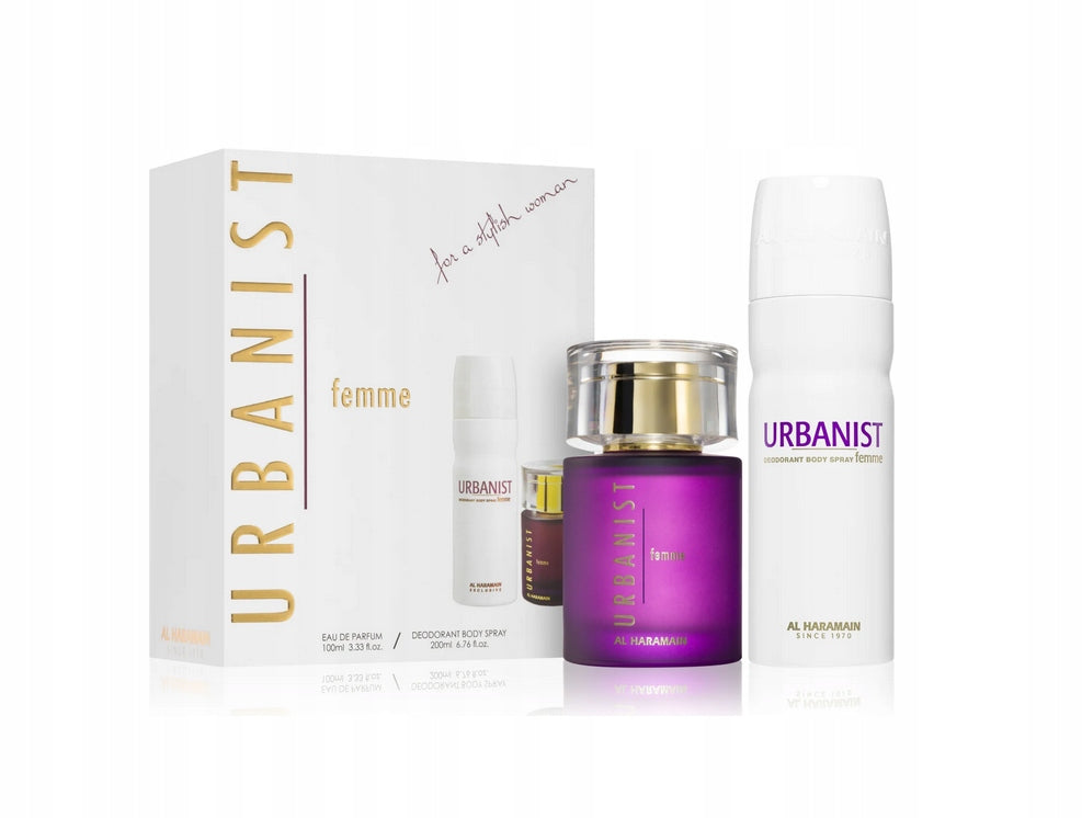 Al Haramain Urbanist Femme Eau de Parfum 100ml+deodorant