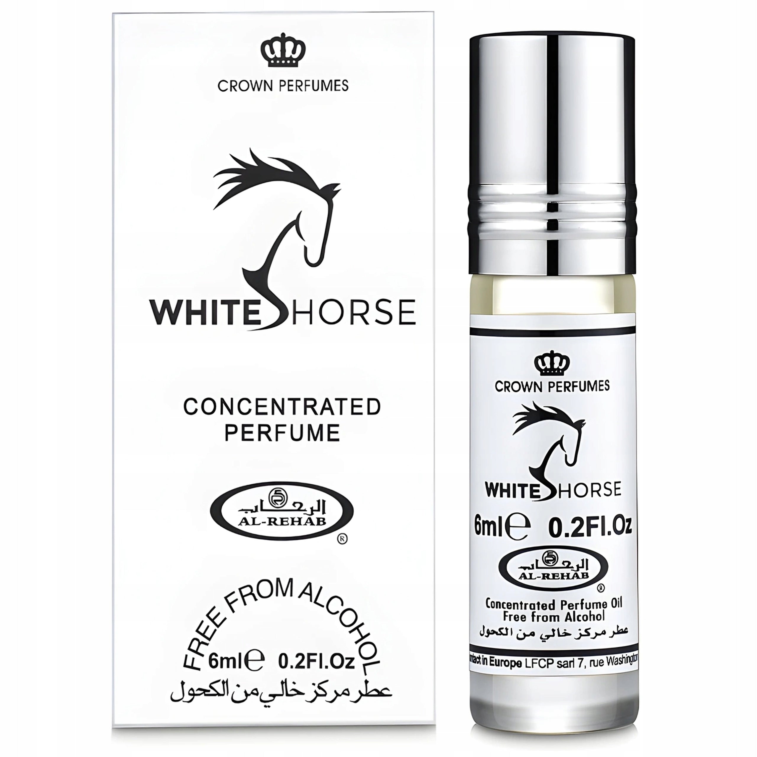 Al-Rehab White Horse Women's Arab Perfume Fresh Beautiful Pleasant Packaging status original