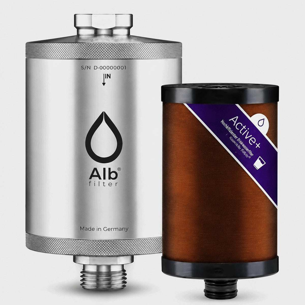 Alb Filter Fusion Active + Nano – Stainless Steel Water Filter – Set