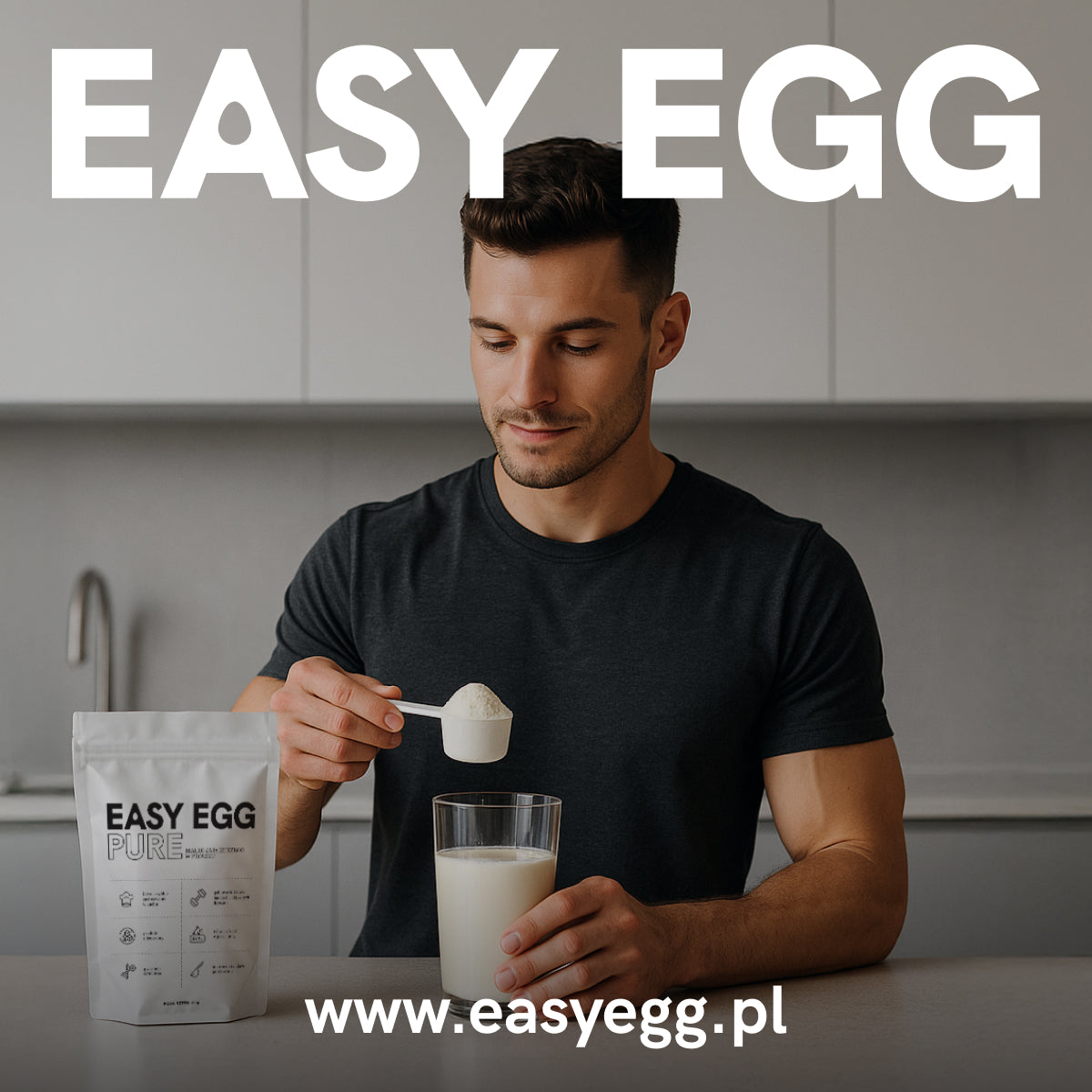 Albumin, egg white, 1020 g powder, for active, simple source of protein.