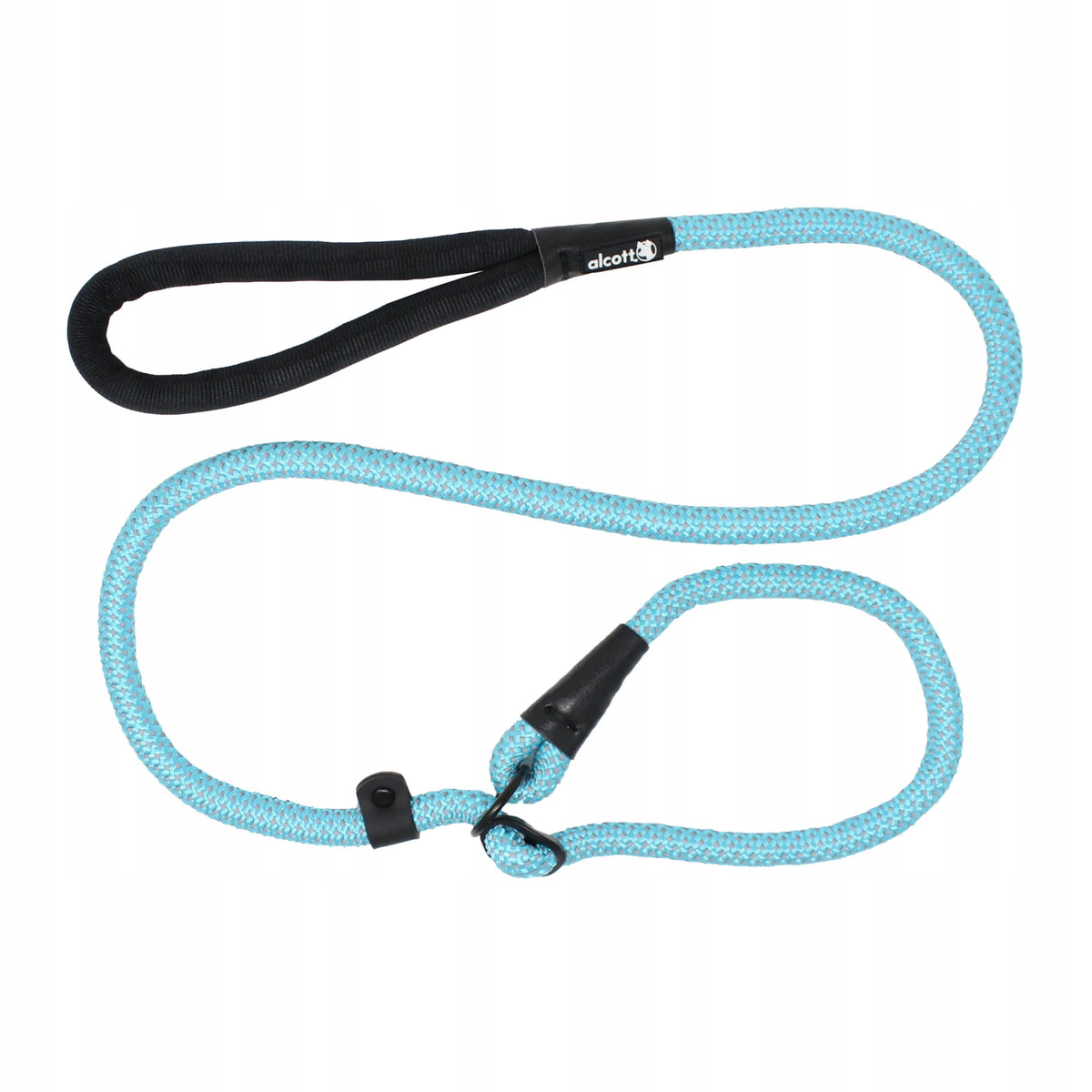 Alcott Slip Rope Leash 150cm Reflective Rope Leash for Dog, Blue S/M