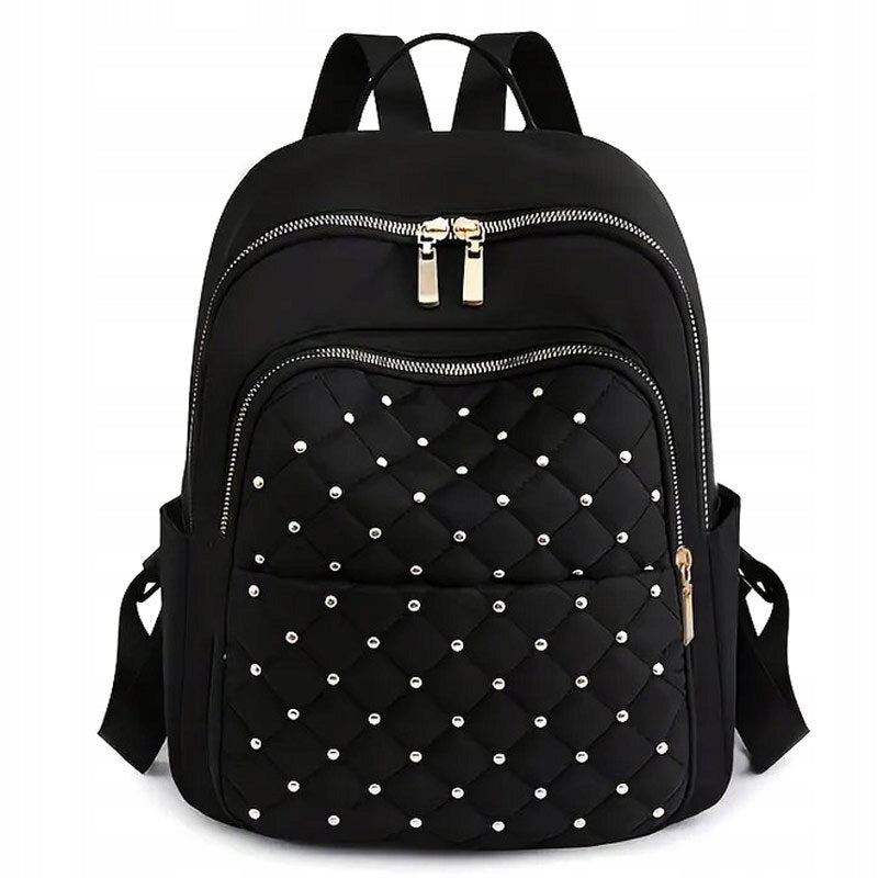 Alessio Women's BACKPACK ROOMY Urban School QUILTED Bag Brand Alessio