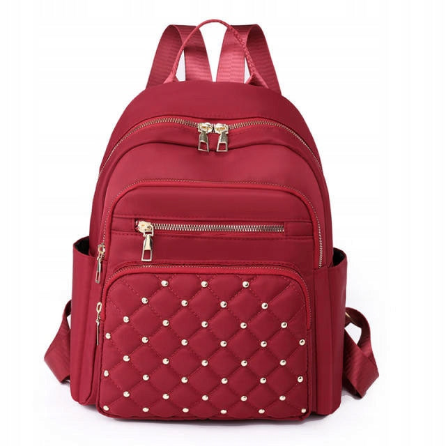 Alessio Women's BACKPACK ROOMY Urban School QUILTED Bag