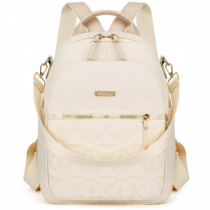 Alessio Women's BACKPACK ROOMY city school bag QUILTED HIGH QUALITY