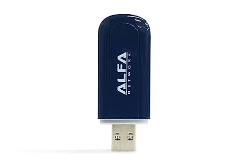 Alfa Network AWUS036AXER WiFi 6 USB 3.0 Adapter, Dual-Band, 1800 Mbps