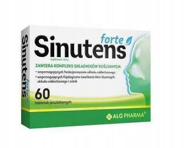 Alg Pharma Sinutens Forte, respiratory system, 60 film-coated tablets