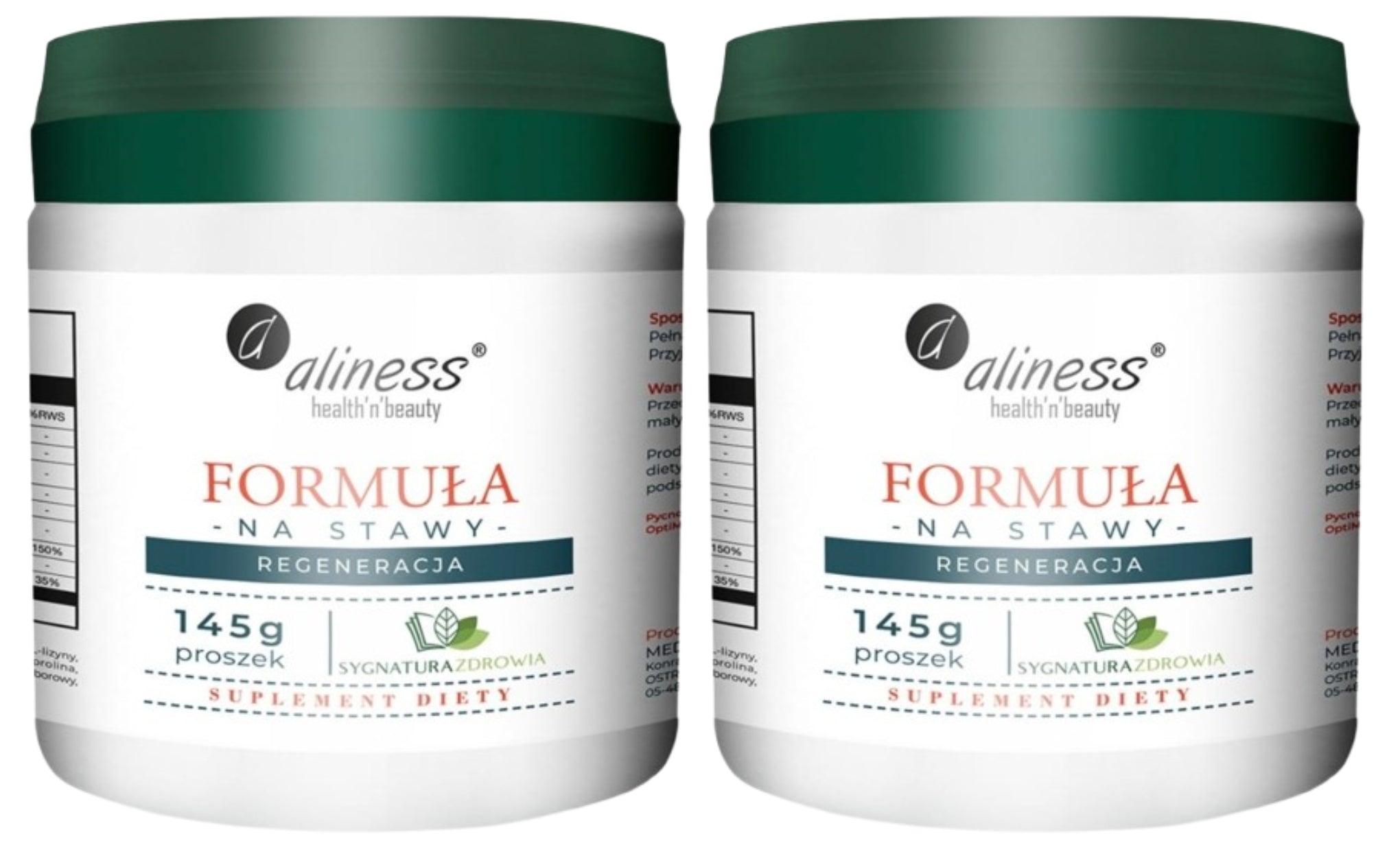 Aliness 2 x Formula for joints powder 145 g Joint regeneration Boron Bones
