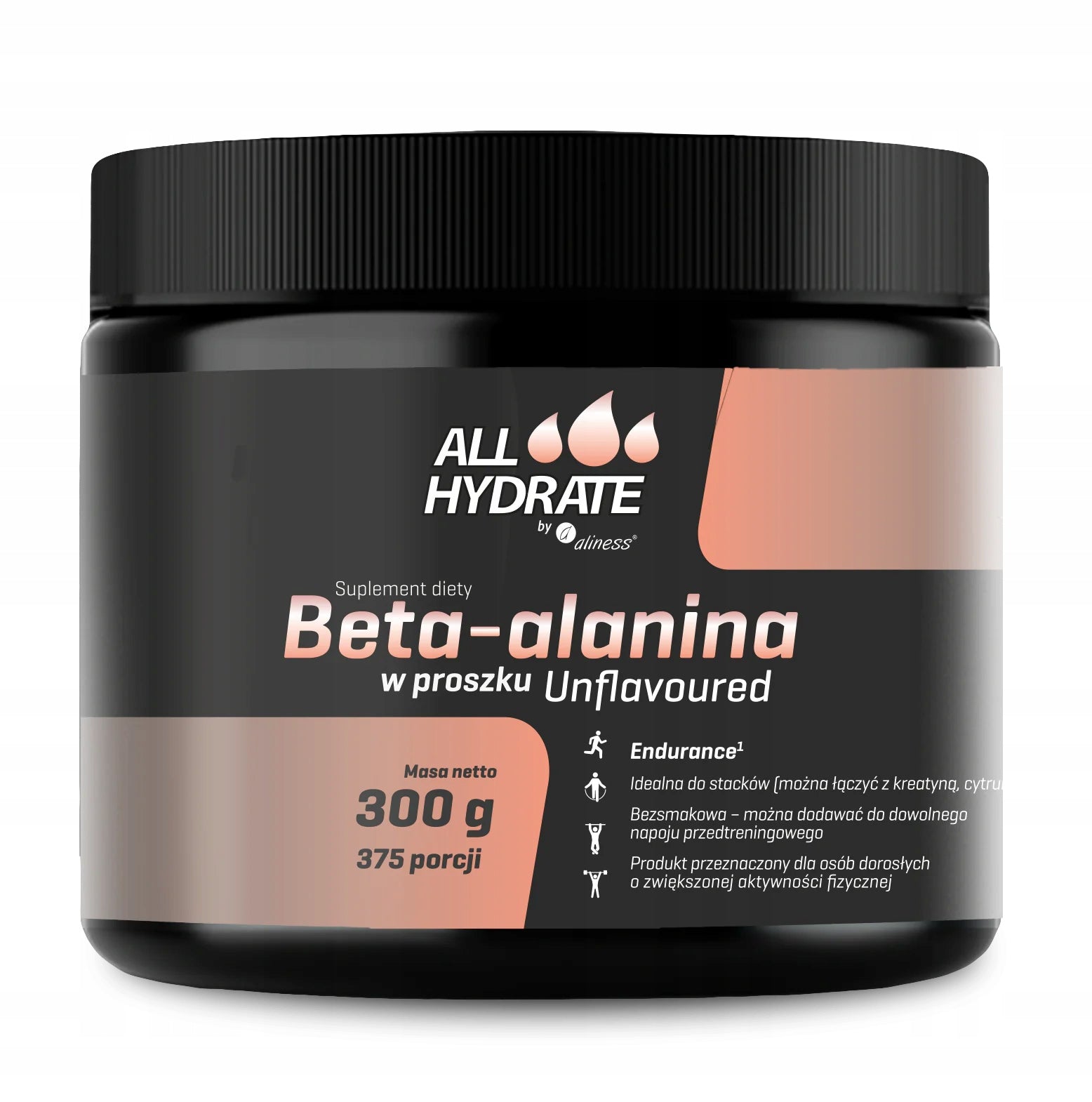 Aliness ALLHydrate Beta-Alanine 300 g Powder Endurance Training Sport