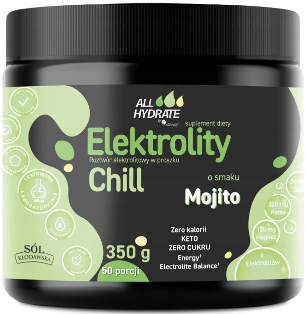 Aliness ALLHydrate Electrolytes CHILL Mojito Magnesium Potassium Amino Acids