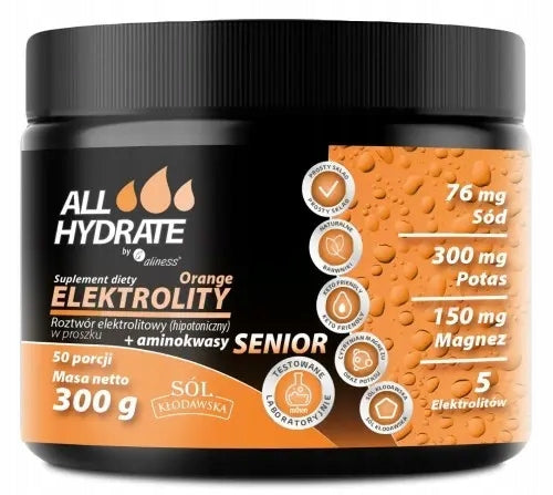 Aliness ALLHydrate Electrolytes Senior Amino Acids Fatigue Hydration