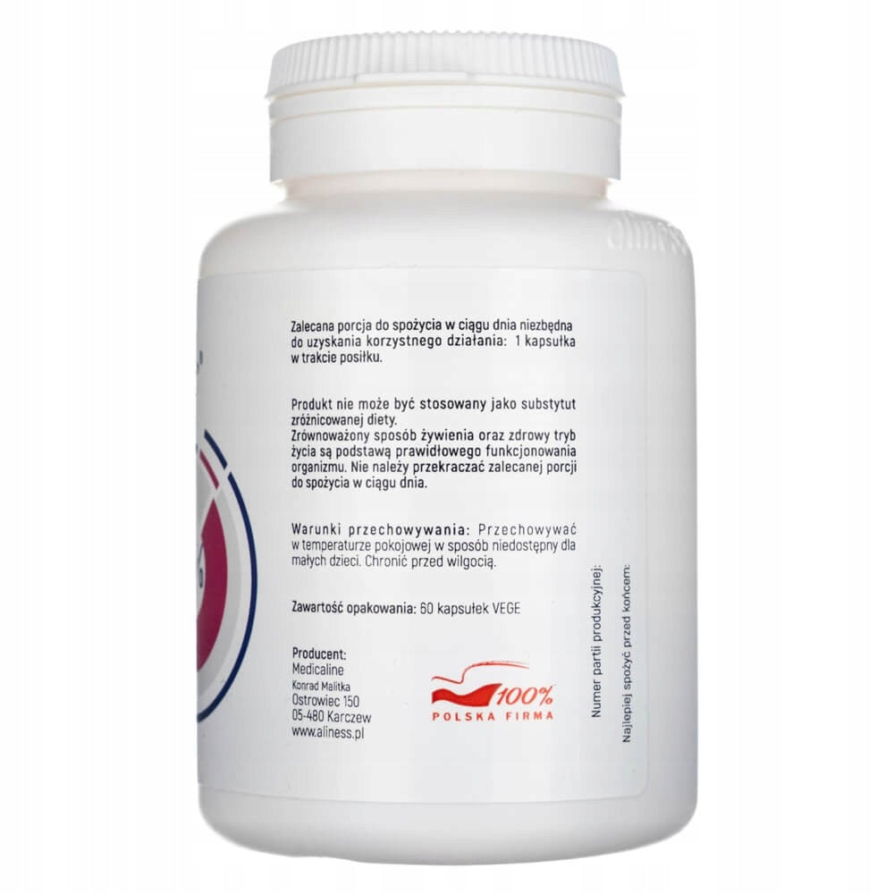 Aliness BERBERINE Extract STRONGEST Cholesterol Weight Loss 60 kaps Medical device no