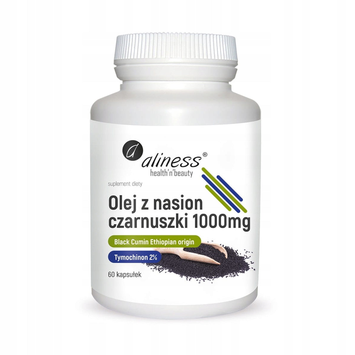 Aliness Black cumin seed oil 1000 mg 60 caps. 100% unrefined