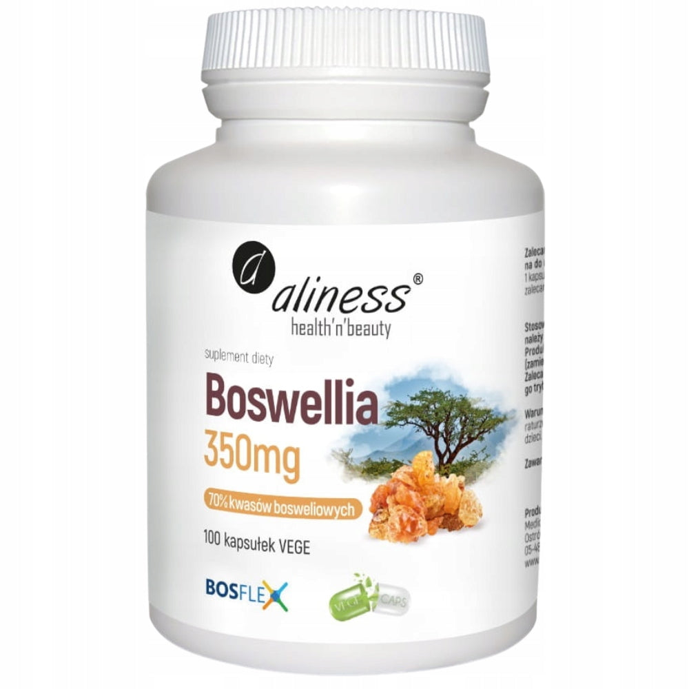 Aliness Boswellia Serrata 350mg Supplement Healthy Diet Joints 100 Capsules