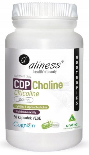 Aliness CDP Choline (Citicoline) 250 mg MEMORY CONCENTRATION 60 capsules