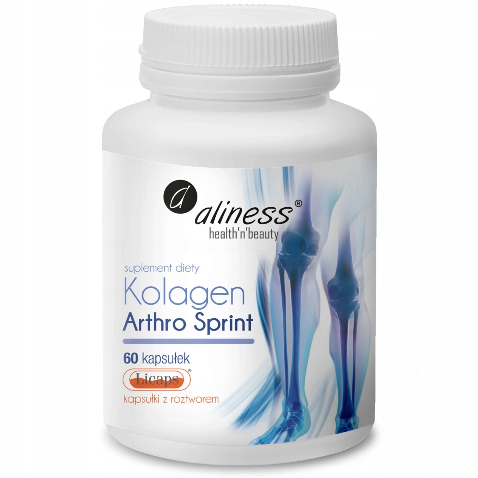 Aliness COLLAGEN FISH Hyaluronic acid 60 capsules HEALTHY JOINTS Hydration