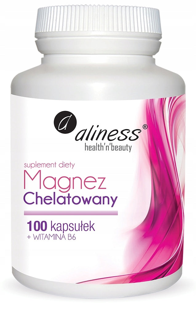 Aliness Chelated Magnesium + Wit B6 100 kaps Nervous System Contractions