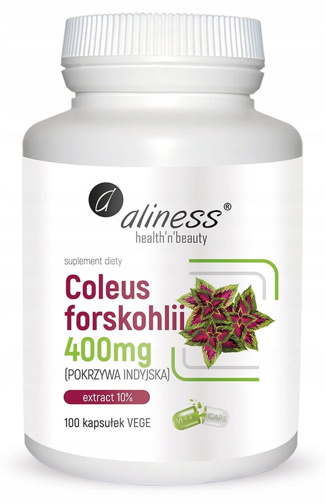 Aliness Coleus forskohlii Nettle Indian Nettle 400mg DIGESTION SLIMMING 100