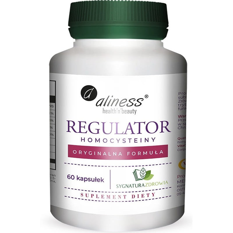 Aliness HOMOCYSTEINE REGULATOR 60 capsules Vitamin B2 B6 TMG Packaging status original