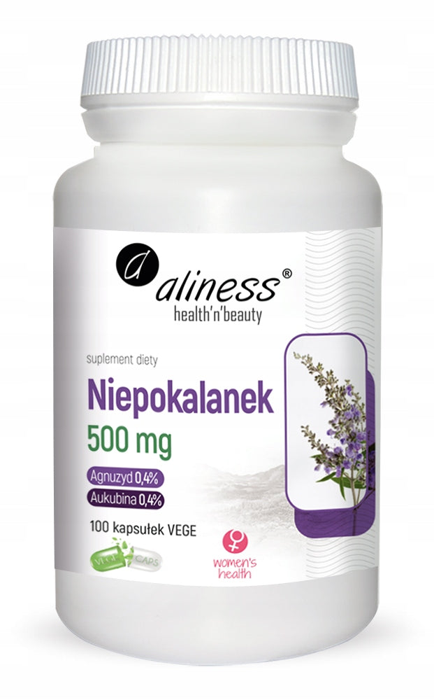 Aliness Immaculate Vitex agnus-castus 500mg MENOPAUSE PMS VEGE 100k