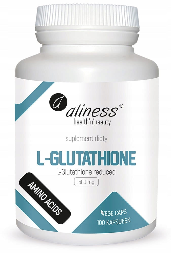 Aliness L-Glutathione reduced 500mg GLUTATHIONE LIVER IMMUNITY 100k