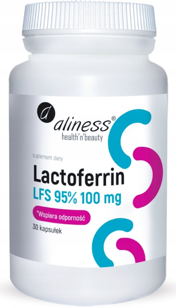 Aliness LACTOFERRIN GUT immunity Viruses absorption Iron 30 capsules