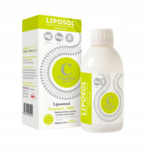 Aliness Liposol Liposomal Vitamin C RESISTANCE COLLAGEN 250 ml lemon flavour