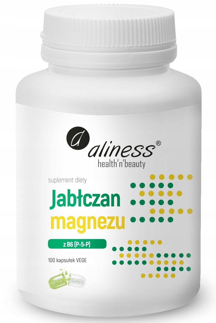Aliness MAGNESIUM MALATE with Vitamin B6 P-5-P 100 caps MAGNESIUM Muscle HEART