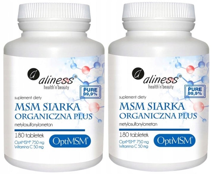 Aliness MSM Organic Sulphur Methylsulfonylmethane Healthy articular cartilage