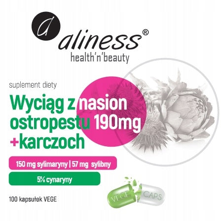 Aliness Milk Thistle Seed Extract Artichoke LIVER TOXINS 100 capsules Expiration date not specified