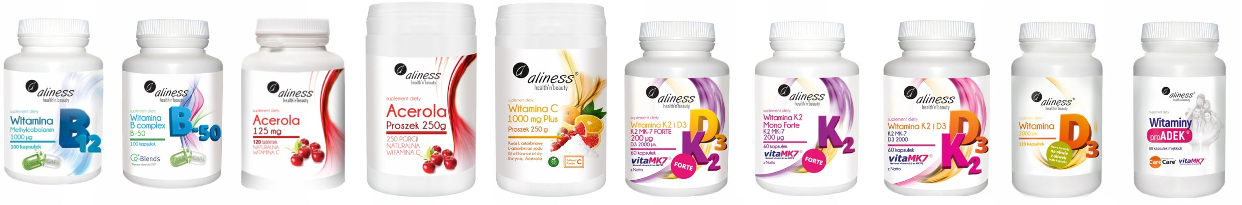 Aliness Natural BetaCarotene 14 mg (ProVitamin A) x 100 tab. vege Manufacturer code witamina A beta-karoten kondycja skóry