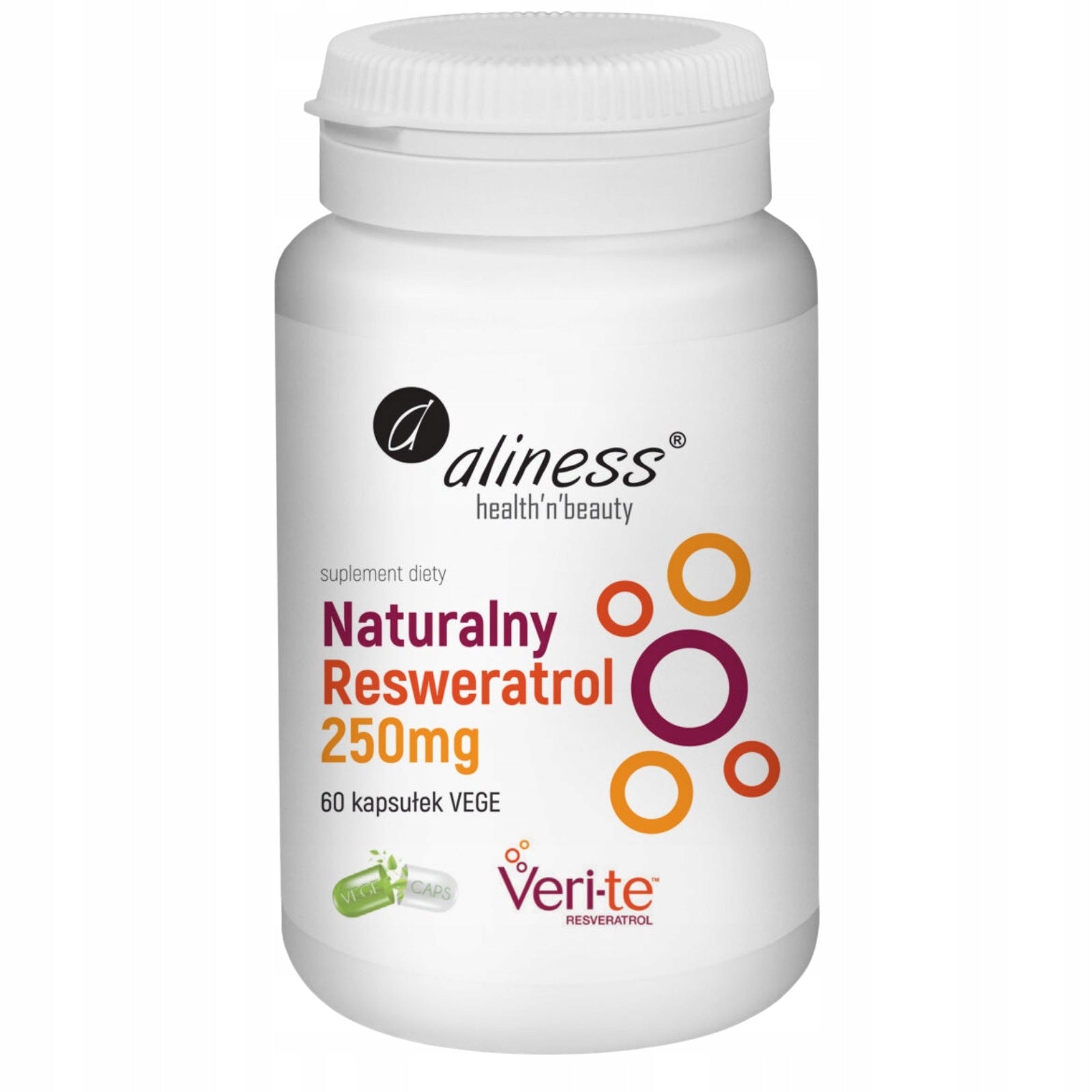Aliness Natural RESVERATOL TRANS resveratrol 250mg VERI-TE 250mg 60 kaps