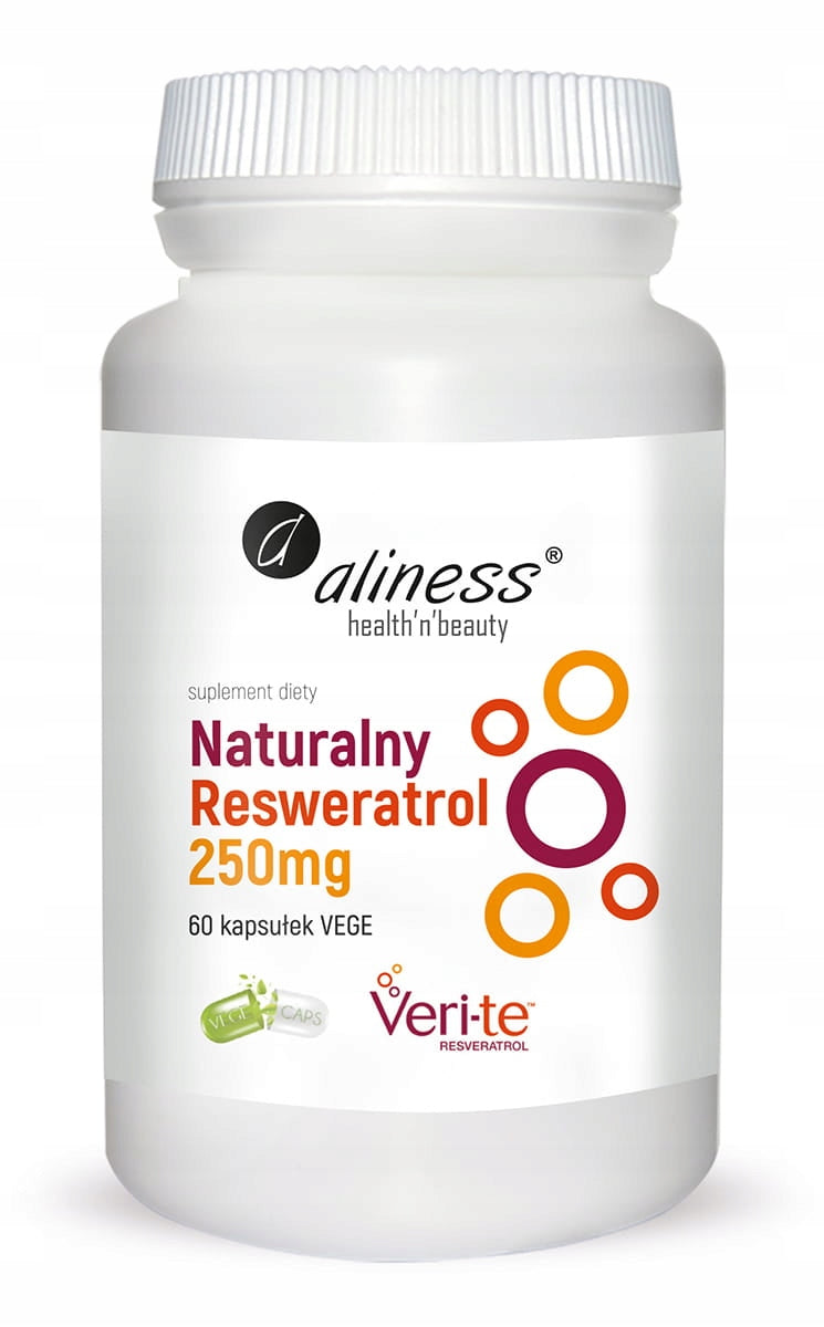 Aliness Natural Resveratrol Veri-Te 250mg CIRCULATORY SYSTEM HEART VEGE 60caps
