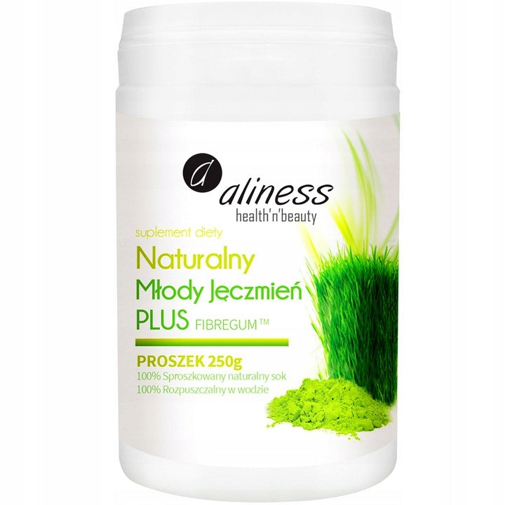 Aliness Natural Young Barley Juice PLUS Acacia Fiber POWDER 250g