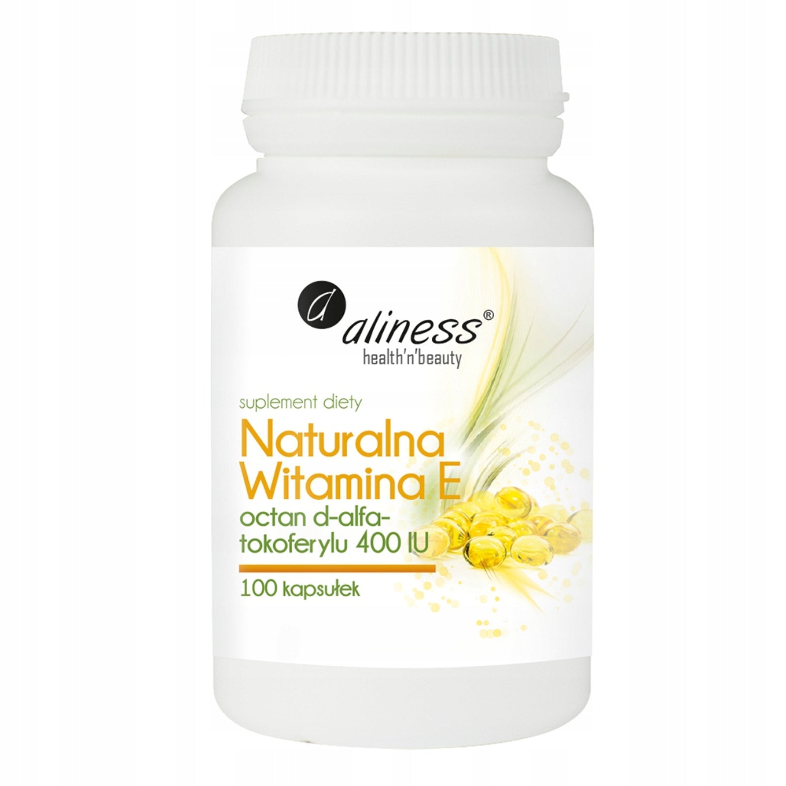 Aliness Natural vitamin E 100 capsules