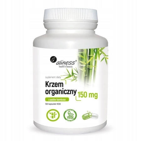 Aliness ORGANIC SILICON from bamboo 150 mg 100 kaps Firm skin Strong hair