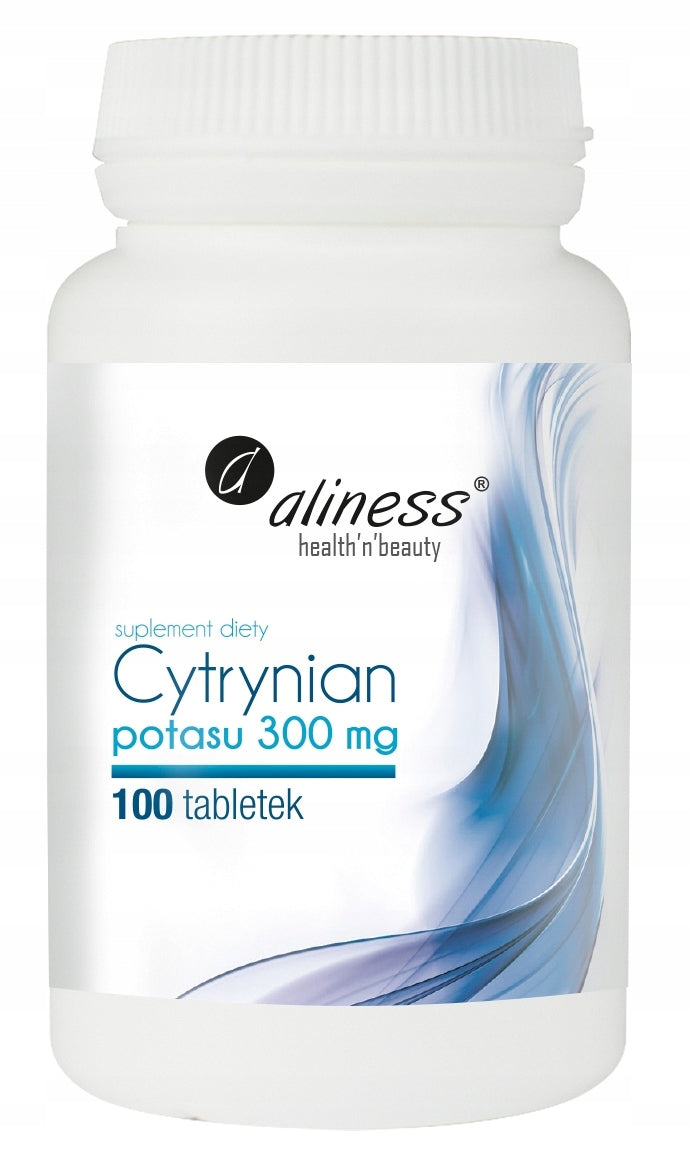 Aliness POTASSIUM CITRATE 300mg MUSCLE SPASMS WEAKNESS HEART VEGE 100t EAN (GTIN) 5902596935733