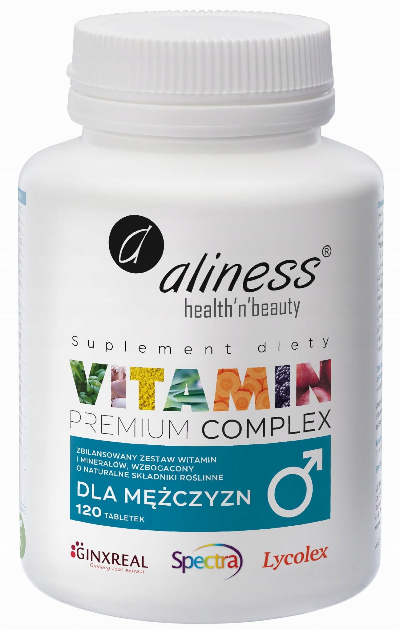 Aliness Premium Vitamin Complex 23 VITAMINS AND MINERALS FOR MEN 120t
