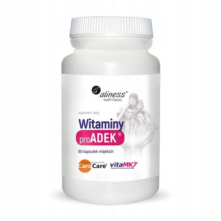 Aliness Pro ADEK Vitamin A D3 E K2 MK-7 COMPLEX Bone Resistance Vision 60k Packaging status original