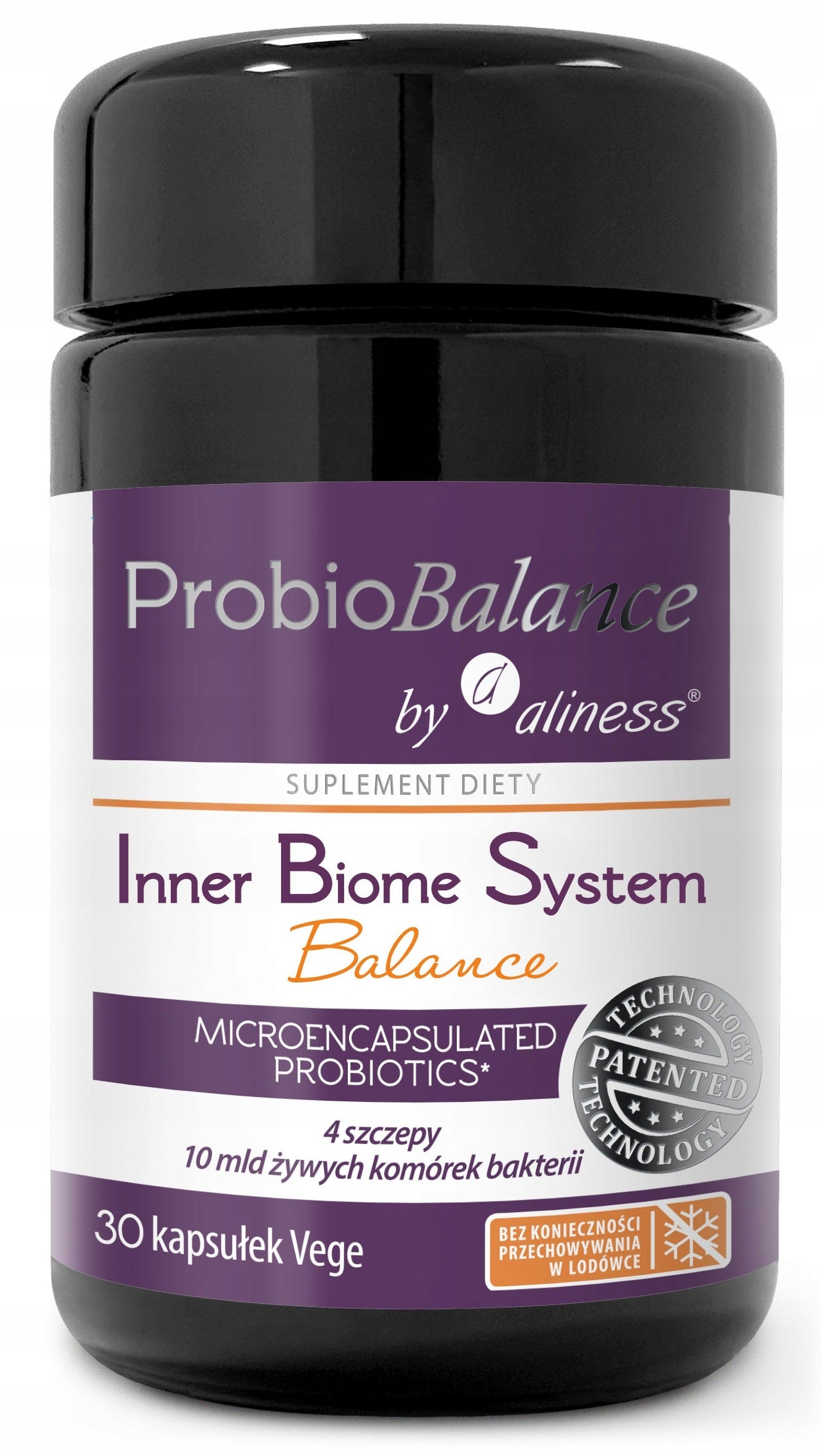 Aliness ProbioBalance PROBIOTYK Inner Biome System 10 billion 4 strains 30 kaps