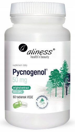 Aliness Pycnogenol 65% Natural Source OPC PINE BIOFLAVONOIDS VEGE 60tab EAN (GTIN) 5903242582165