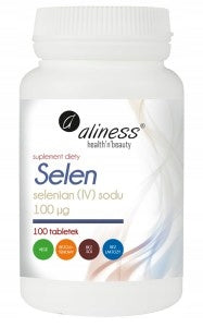 Aliness Sodium Selenate IV 100µg RESISTANCE Beautiful complexion 100 VEGE tab