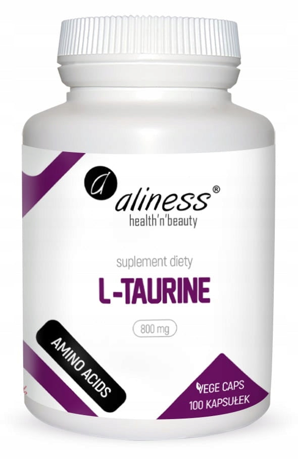 Aliness TAURINE 800 mg 100 capsules AMINO ACID Fatigue Regeneration Memory