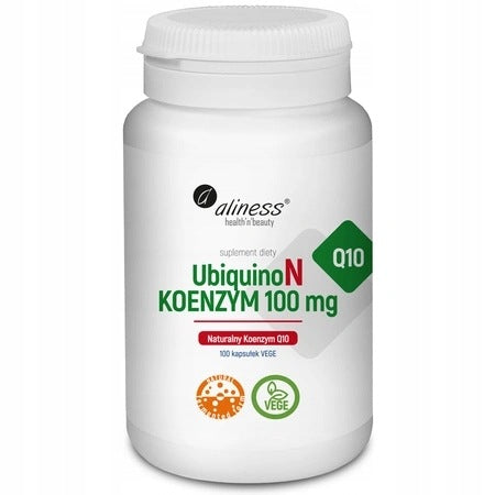 Aliness Ubiquinone COENZYME Q10 100 mg 100 kaps ENERGY YOUTH SKIN HEART Medical device no