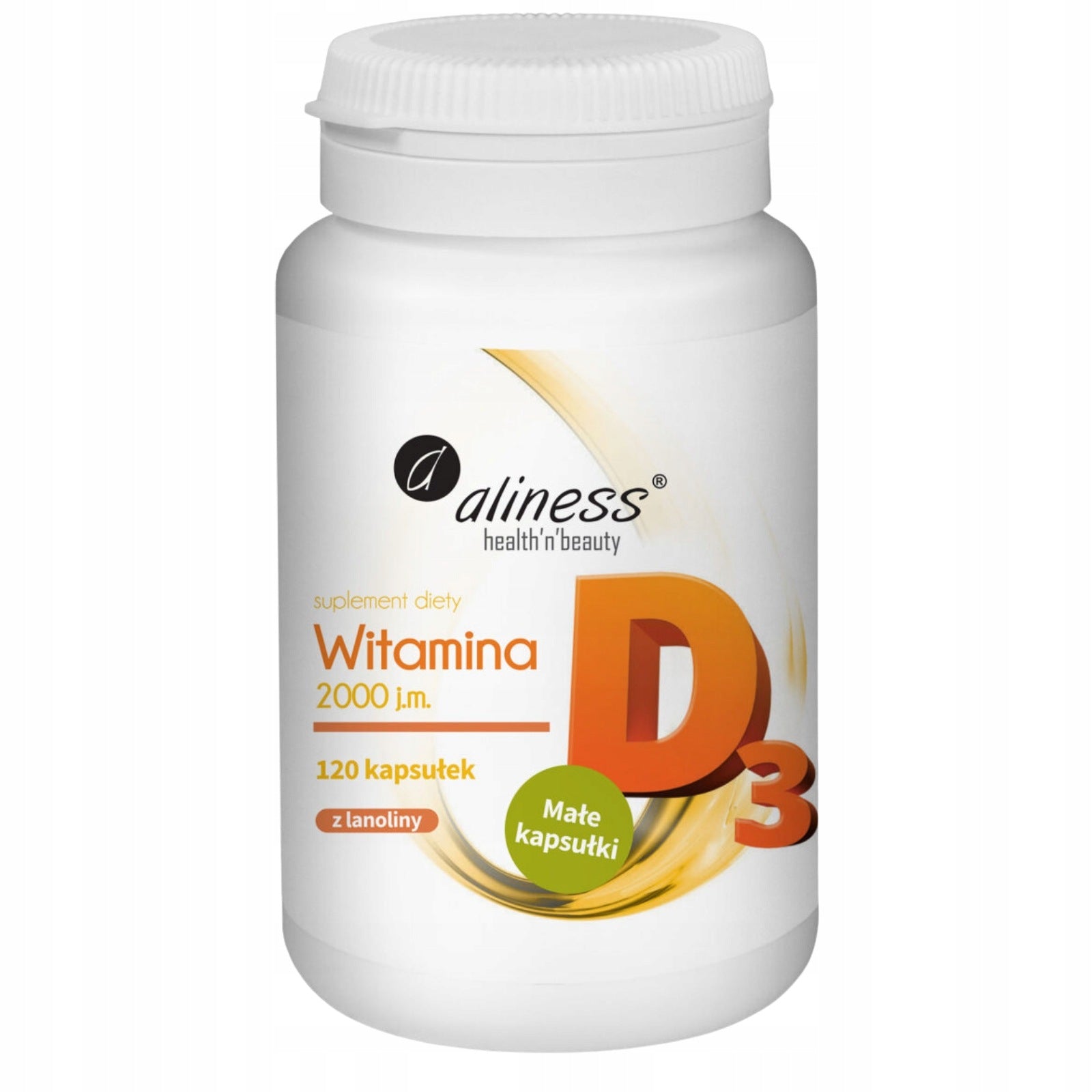 Aliness VITAMIN D3 2000 120 capsules Bone MUSCLES Immunity TEETH Anemia