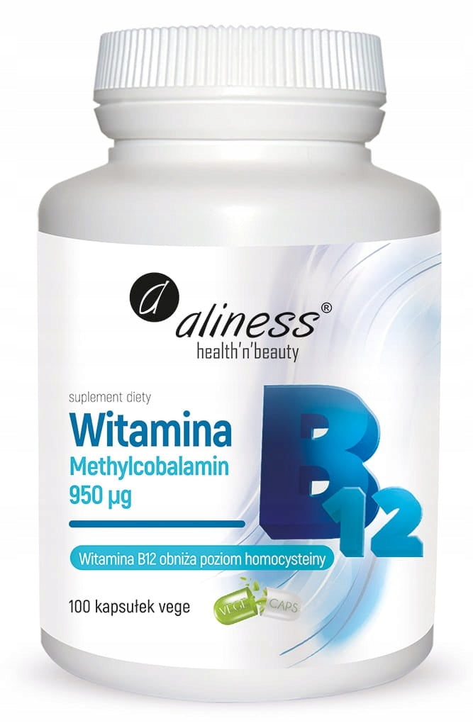 Aliness Vitamin B12 950mcg CIRCULATION FATIGUE NERVOUS SYSTEM VEGE 100k Packaging status original
