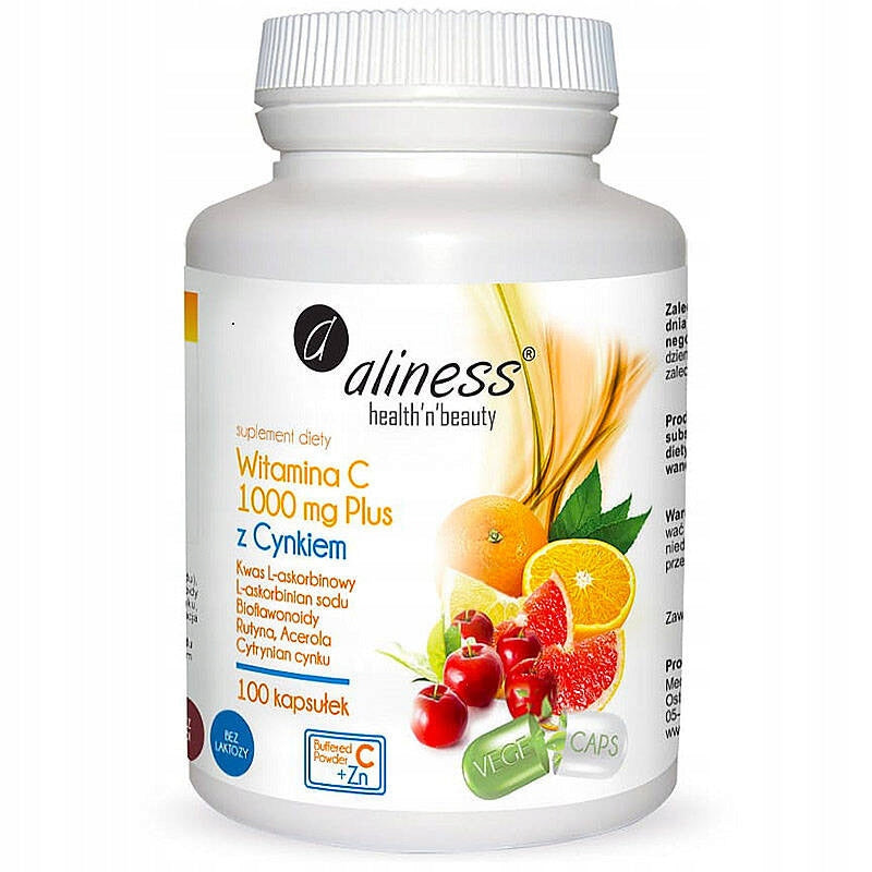Aliness Vitamin C Plus with ZINC Routine Acerola Bioflavonoids ZINC