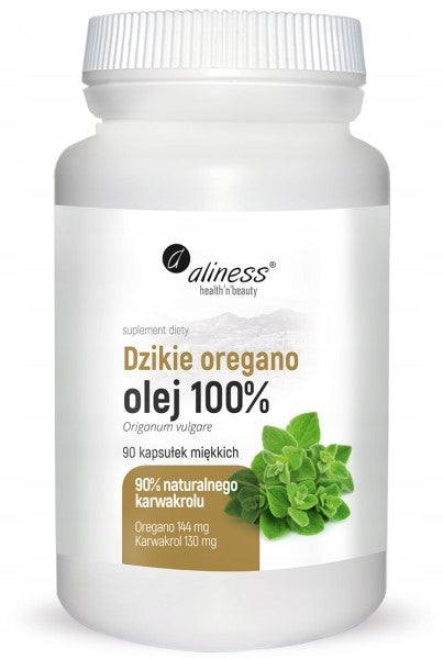 Aliness Wild Oregano Oil 100% 90 capsules Oregano Oil Origanum Manufacturer code 5903242580475