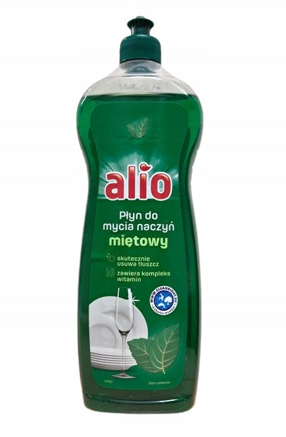 Alio dishwashing liquid effectively removes mint fat 1 L
