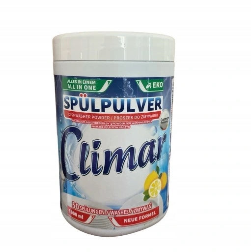 All in One Dishwasher Powder CLIMAR 1 kg - Lemon